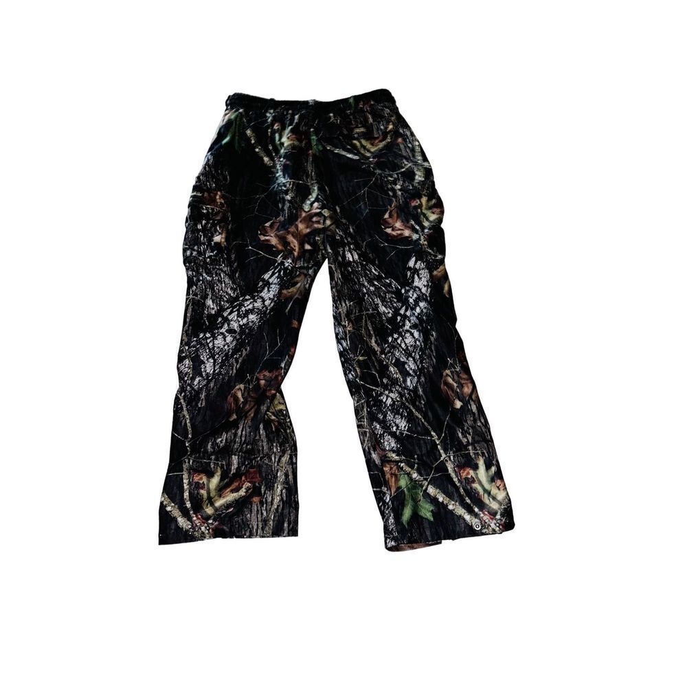 Gamehide Hush Hide Realtree Camouflage Lined Pants Men's XL Drawstring Hunt brow